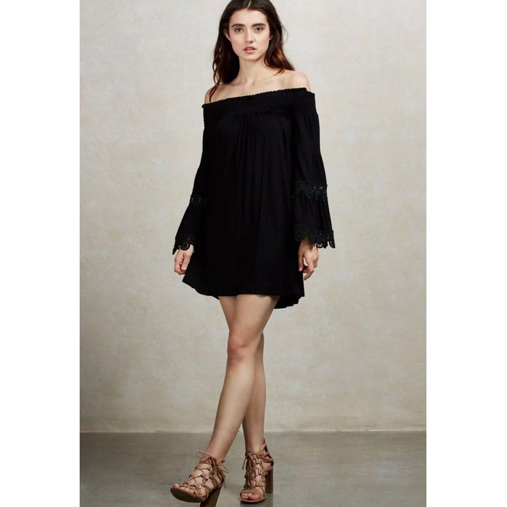VAVA by Joy Han Bambi Off the Shoulders Mini Dress Size XS Witchy Whimsigoth